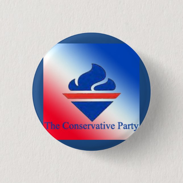 The Conservative Party Old Torch Logo Pinback Button (Front)