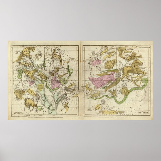 The Constellations in April-September Poster (Front)