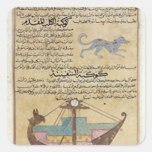 The Constellations of the Dog and the Keel Square Sticker