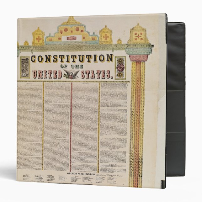 The Constitution of the United States of America Binder (Front/Inside)