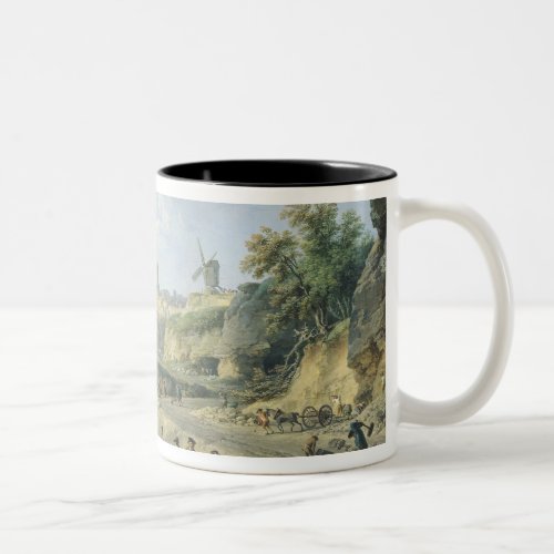 The Construction of a Road 1774 Two_Tone Coffee Mug
