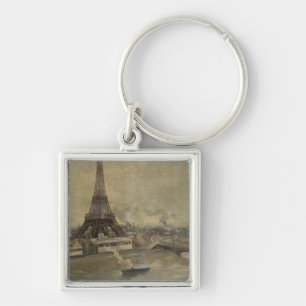 The Construction of the Eiffel Tower Keychain