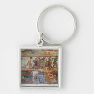 The Construction of the Tower of Babel Keychain