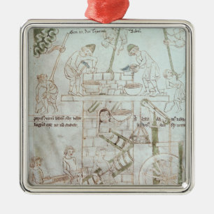 The Construction of the Tower of Babel Metal Ornament