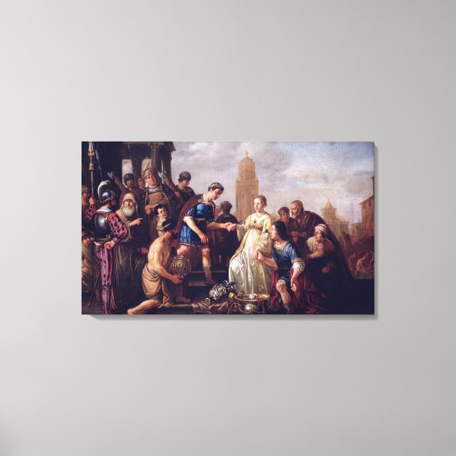The Continence of Scipio  1643 Canvas Print (Front)