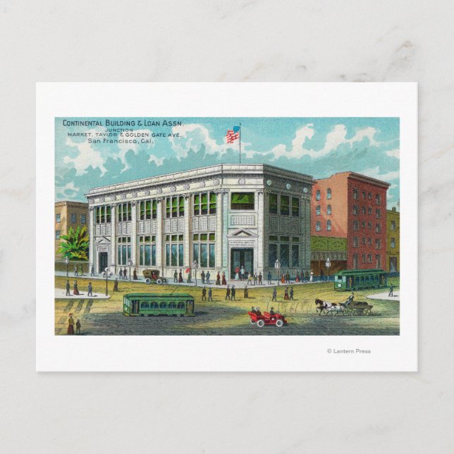 The Continental Bldg and Loan Assn. Postcard (Front)