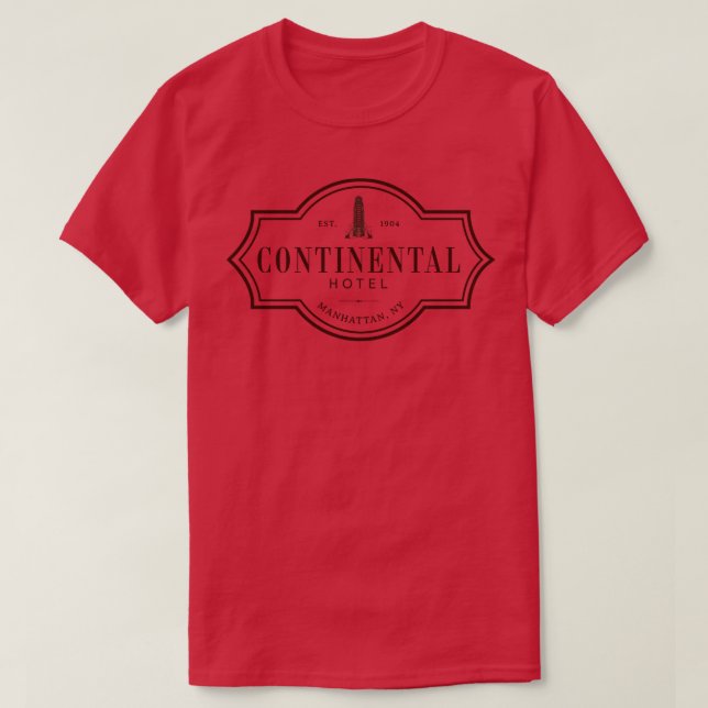 The Continental Hotel Est 1904 T-Shirt (Design Front)