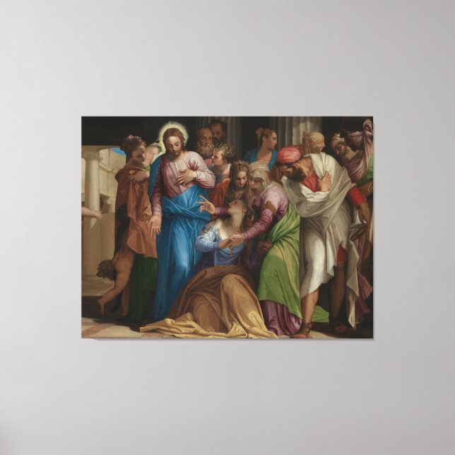 The Conversion of Mary Magdalene Canvas Print (Front)