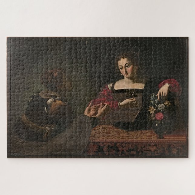 The Conversion of Mary Magdalene – Caravaggio Jigsaw Puzzle (Horizontal)