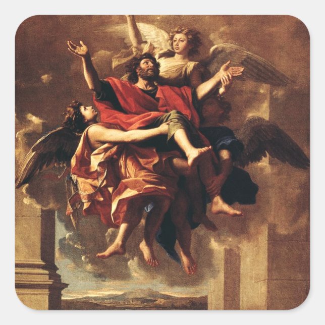 The Conversion of Saint Paul Square Sticker (Front)