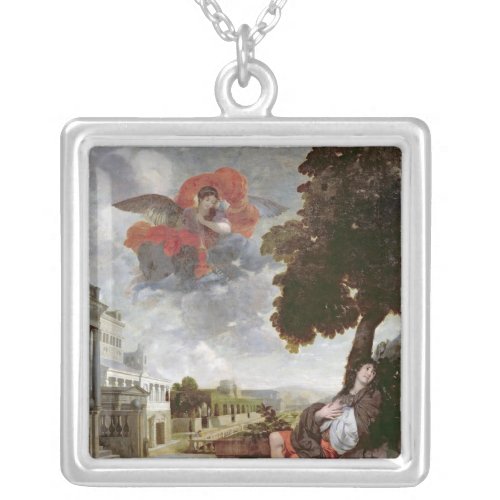 The Conversion of St Augustine c1663 Silver Plated Necklace