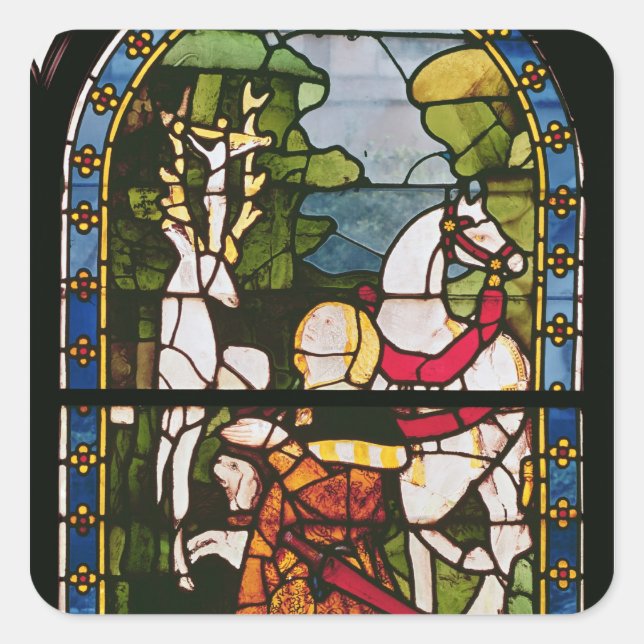 The Conversion of St. Eustace Square Sticker (Front)