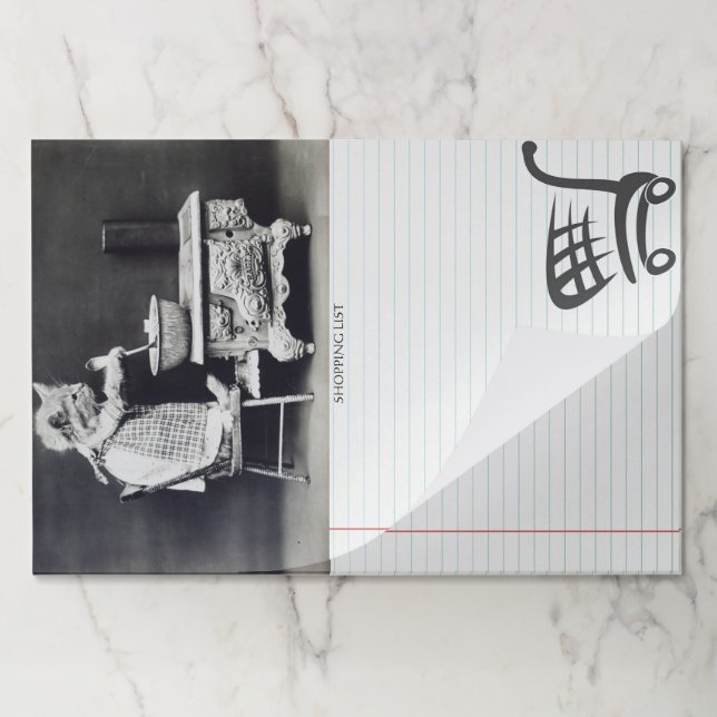 The Cook Cat Funny Harry Whittier Frees 1914 Paper Pad (Folded)