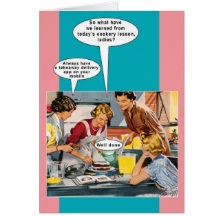 The cookery lesson cards