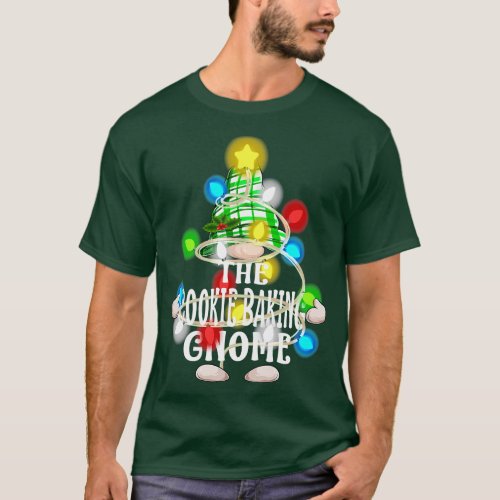 The Cookie Baking Gnome Christmas Matching Family  T_Shirt