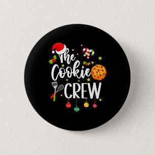 The Cookie Crew Christmas Baking Cookie Lover Kids Button