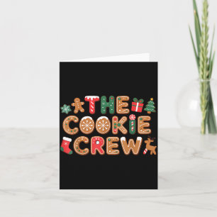 The Cookie Crew Christmas Baking Cookie Lover Kids Card