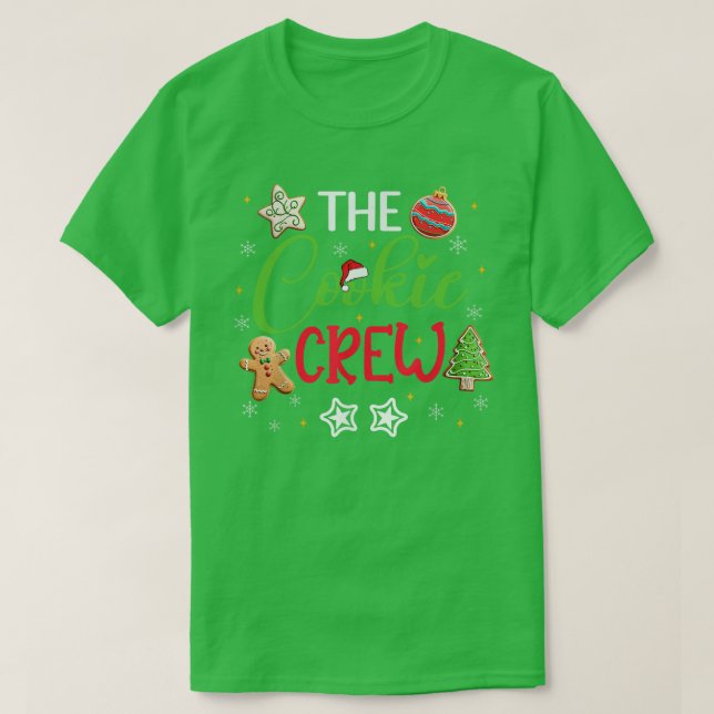 The Cookie Crew Christmas Baking Cookie Lover Kids T-Shirt (Design Front)