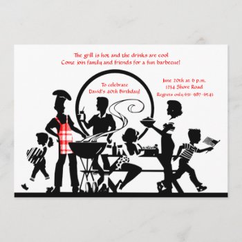 The Cookout Birthday Invitation by PixiePrints at Zazzle