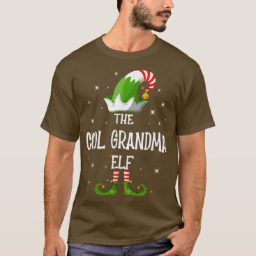 The Cool Grandma Elf Family Matching Group Christm T-Shirt