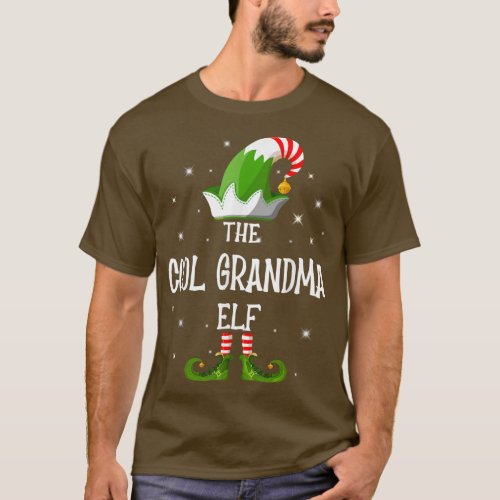 The Cool Grandma Elf Family Matching Group Christm T_Shirt