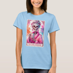 The Cool Grandma Tarot Card Funny Skeleton T-Shirt