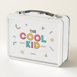 The Cool Kid Art Cool Art for New Baby Baby Kids Metal Lunch Box