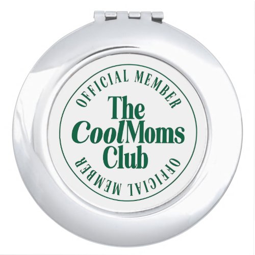 The Cool Moms Club Retro Green Compact Mirror