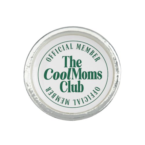 The Cool Moms Club Retro Green Ring
