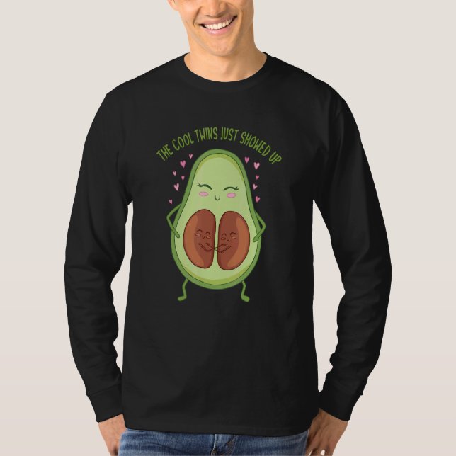 The Cool Twins Just Showed Up Pregnancy Twins Sist T-Shirt (Front)