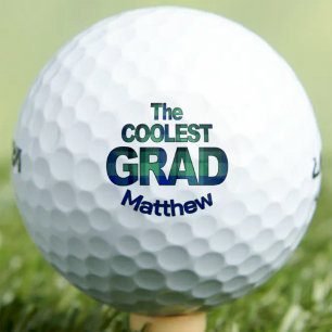 The Coolest Grad – Blue Green Gift for Brother Golf Balls