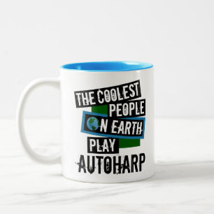 The Coolest People on Earth Play Autoharp Two-Tone Coffee Mug