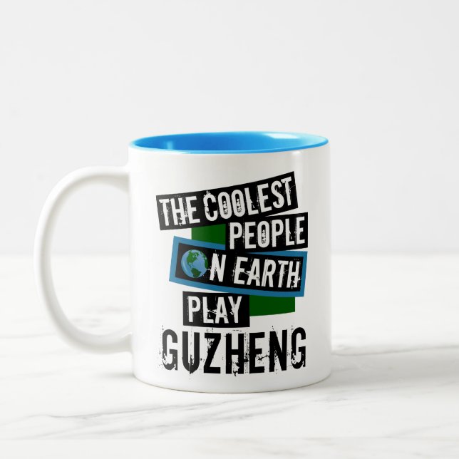 The Coolest People on Earth Play Guzheng Two-Tone Coffee Mug (Left)