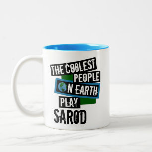 The Coolest People on Earth Play Sarod Two-Tone Coffee Mug
