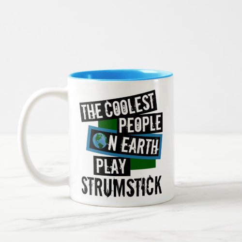 The Coolest People on Earth Play Strumstick Two-Tone Coffee Mug
