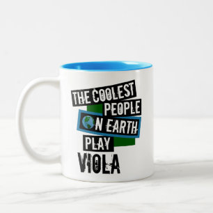 The Coolest People on Earth Play Viola Two-Tone Coffee Mug