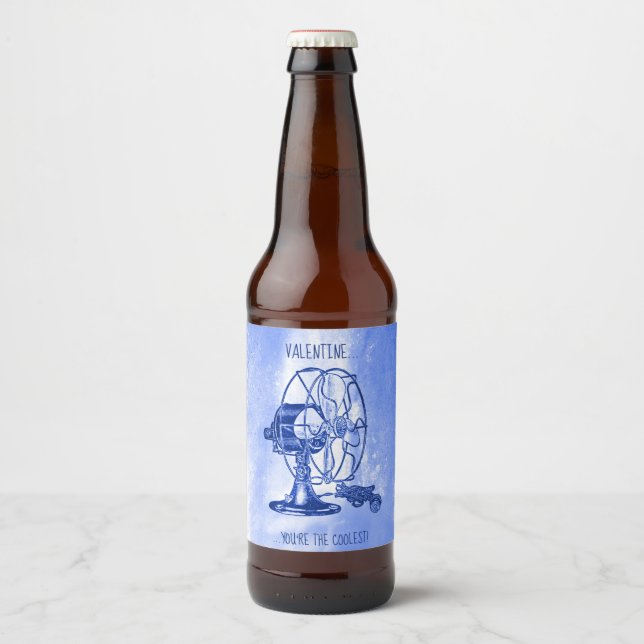 The coolest Valentine Beer Bottle Label (Front)
