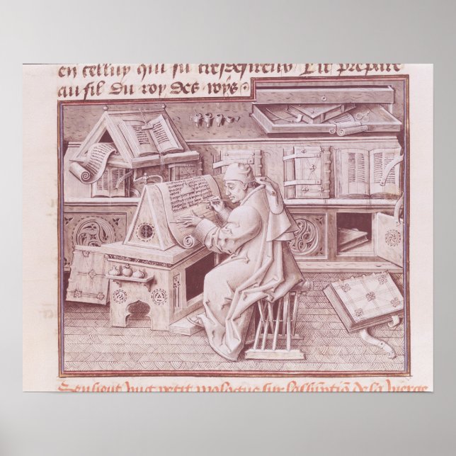 The copyist Jean Mielot Poster (Front)