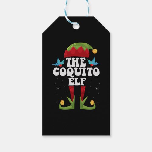 The Coquito Elf Funny Christmas Matching Family Gift Tags