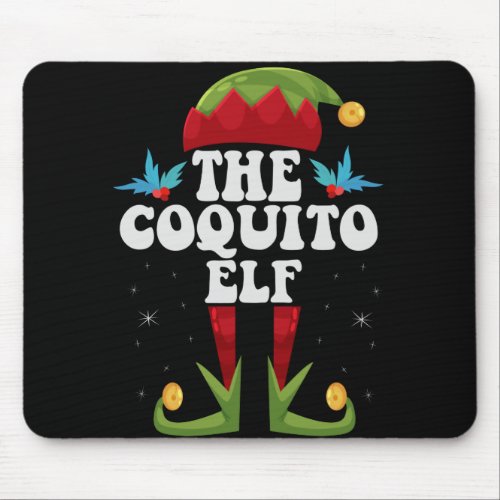 The Coquito Elf Funny Christmas Matching Family Mouse Pad