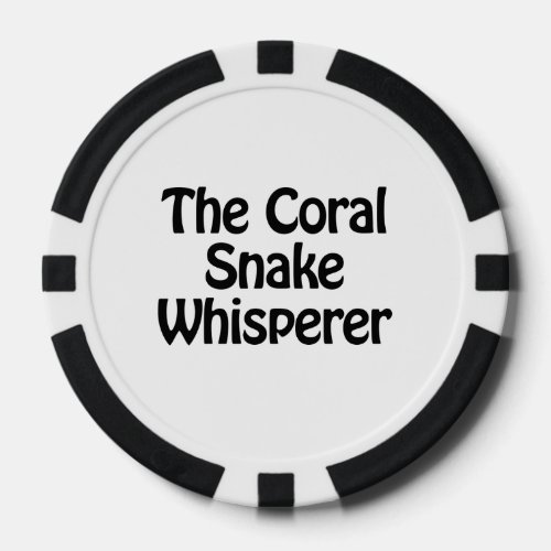 the coral snake whisperer poker chips