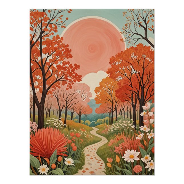  The Coral Sun Path Poster (Front)