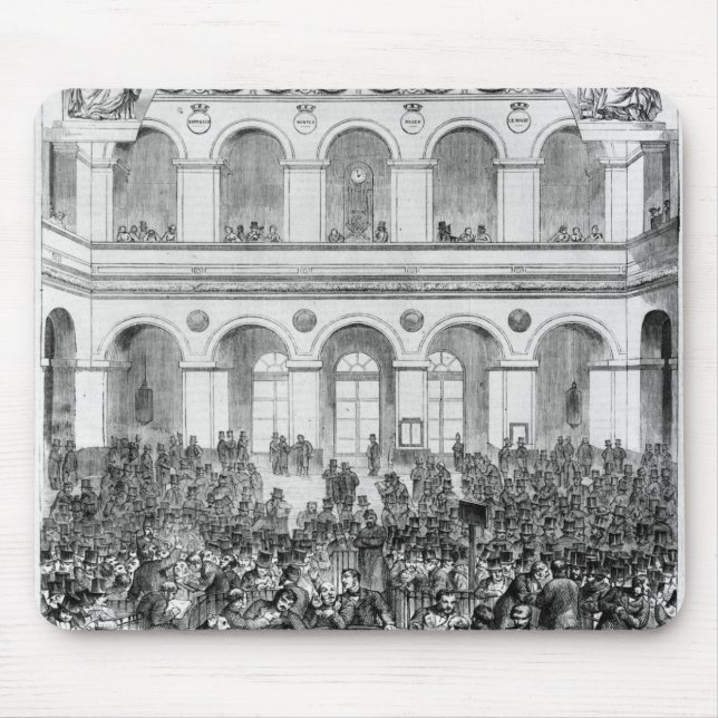 The 'Corbeille' at the Paris Bourse, 1873 Mouse Pad (Front)