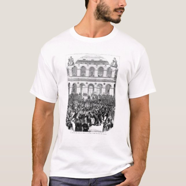 The 'Corbeille' at the Paris Bourse, 1873 T-Shirt (Front)