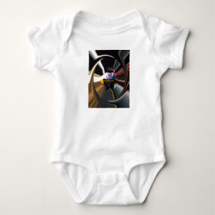 The Core of the Hustle Spinning Office Essential Baby Bodysuit