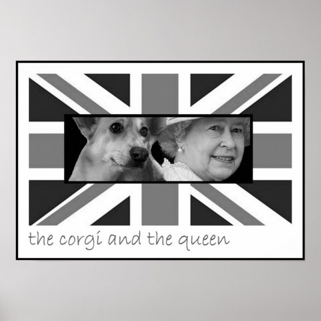 The corgi and the queen poster (Front)