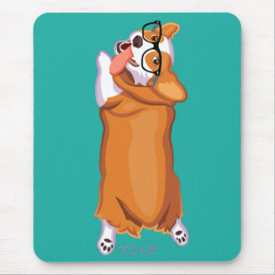 The Corgi Sploot Mouse Pad