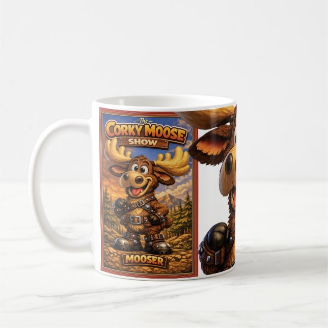 The Corky Moose "Mooser" Coffee Mug (Left)
