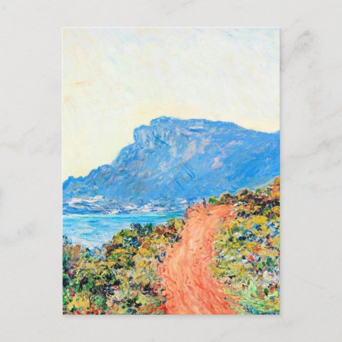The Corniche near Monaco by Claude Monet Holiday Postcard