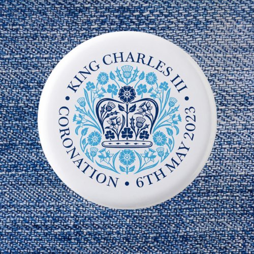 The Coronation Emblem of King Charles 2023 Button